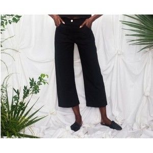 NEW Soluna Collective Wide Leg Cargo Pants | Black Size 6